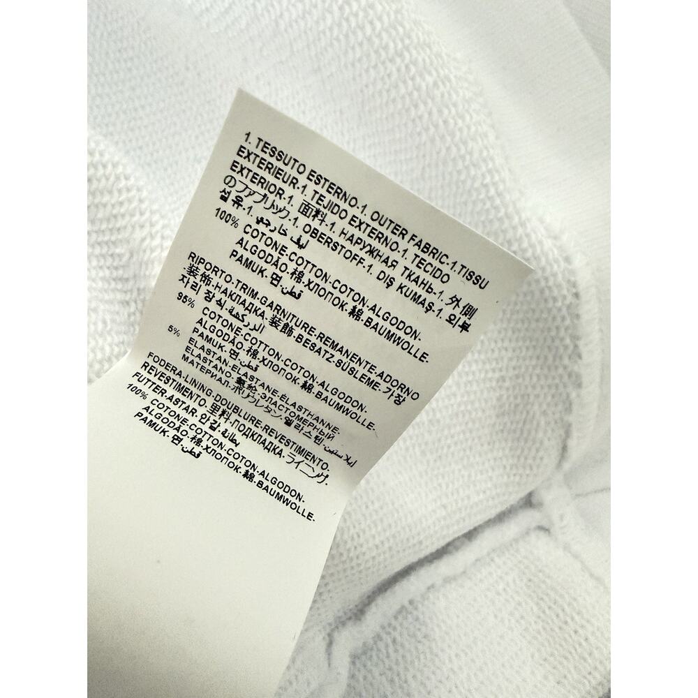 Versace Logo White Cotton Crop Sweatshirt 4 US (40 Euro) 1019251 NWT - Picture 13 of 15